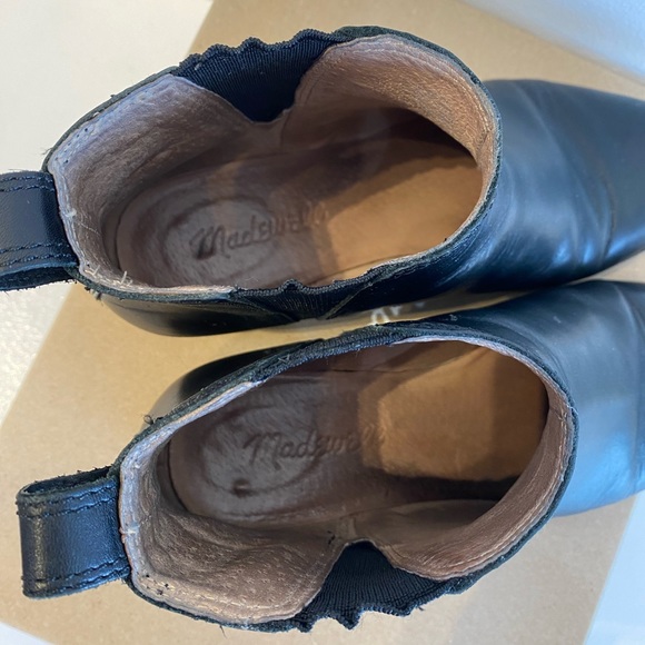 MADEWELL Carina Black Leather Ankle Boot Size 6 - Picture 6 of 10